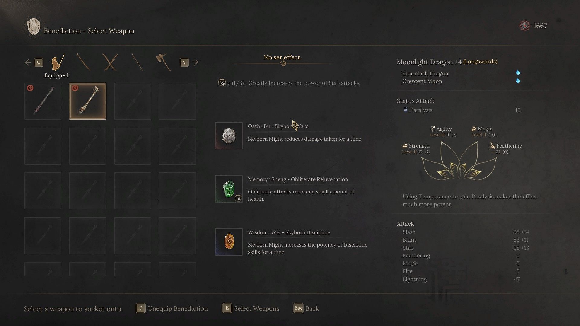 Wei and Shang are vital to elevate your One-Handed Sword build in Wuchang: Fallen Feathers (Image via 505 Games)